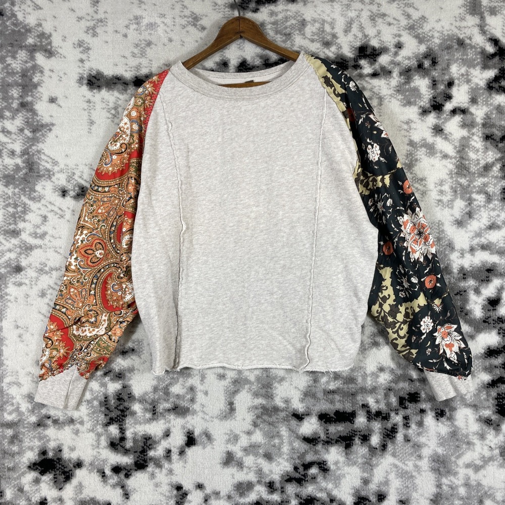 Free People Vintage‎ Affair Sweater Womens Size Extra Small Boho Paisley Hippie